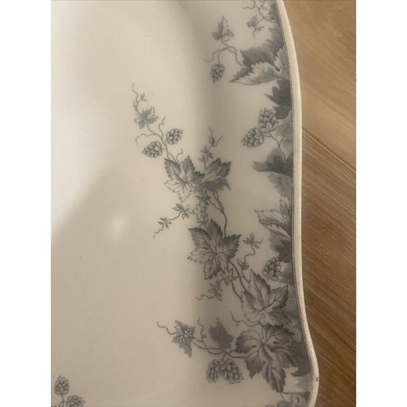 Johnson Brothers Semi Porcelain Serving Platter 14x10 Hop England Blue Gray - Picture 3 of 15